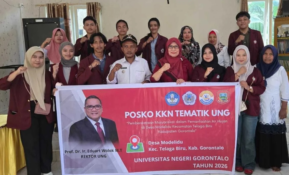 Ubah Air Hujan Jadi Berkah, Mahasiswa UNG Luncurkan KKN Tematik di Desa Modelidu