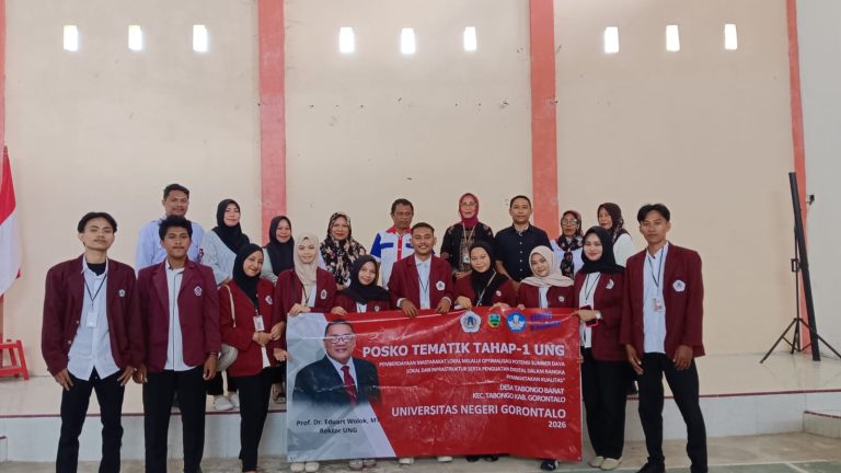Dorong Optimalisasi Potensi Masyarakat, Mahasiswa KKN Tematik UNG Lakukan Pengabdian di Desa Tabongo Barat