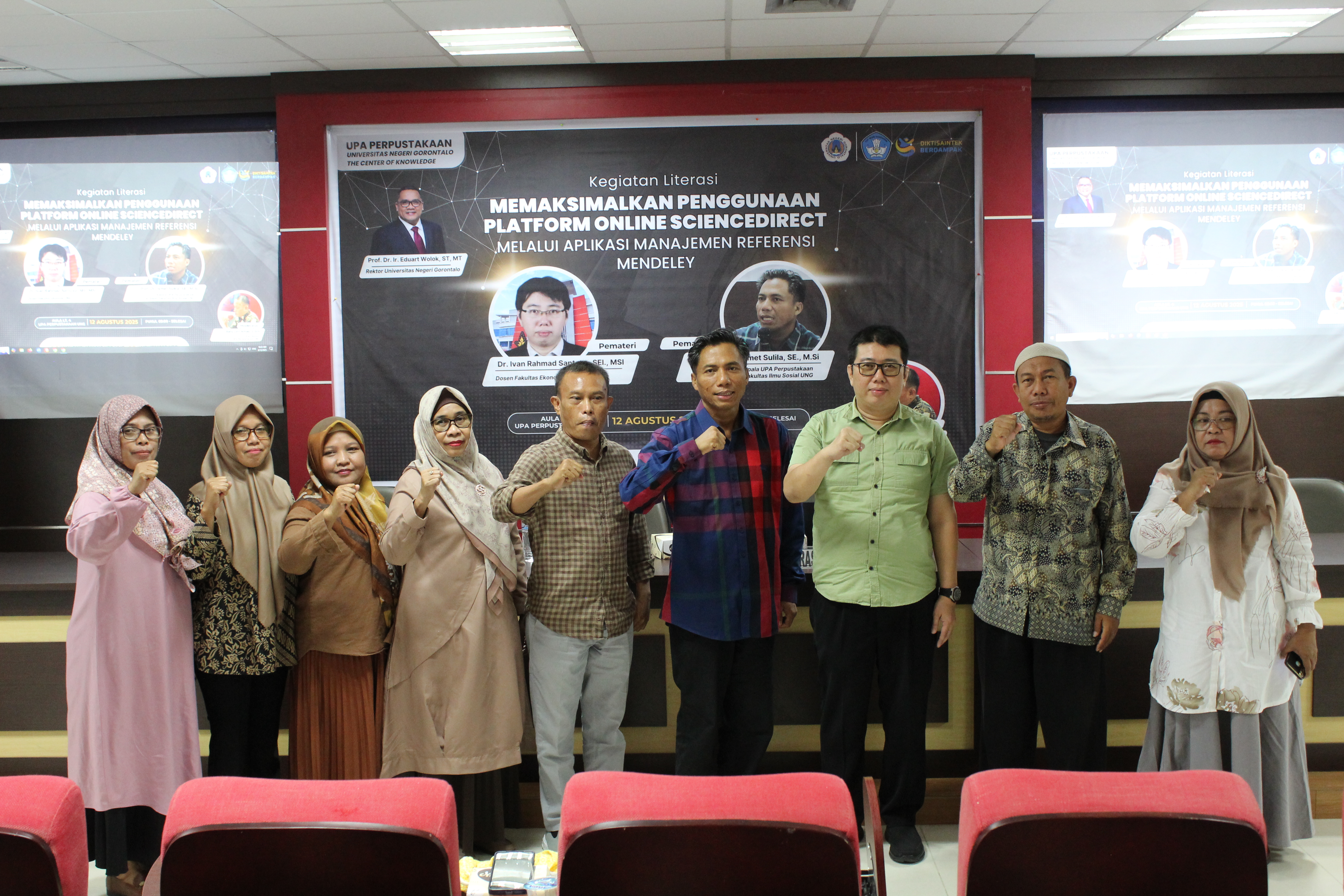 UPA Perpustakaan UNG Gelar Kegiatan Literasi Penggunaan Aplikasi Mendeley
