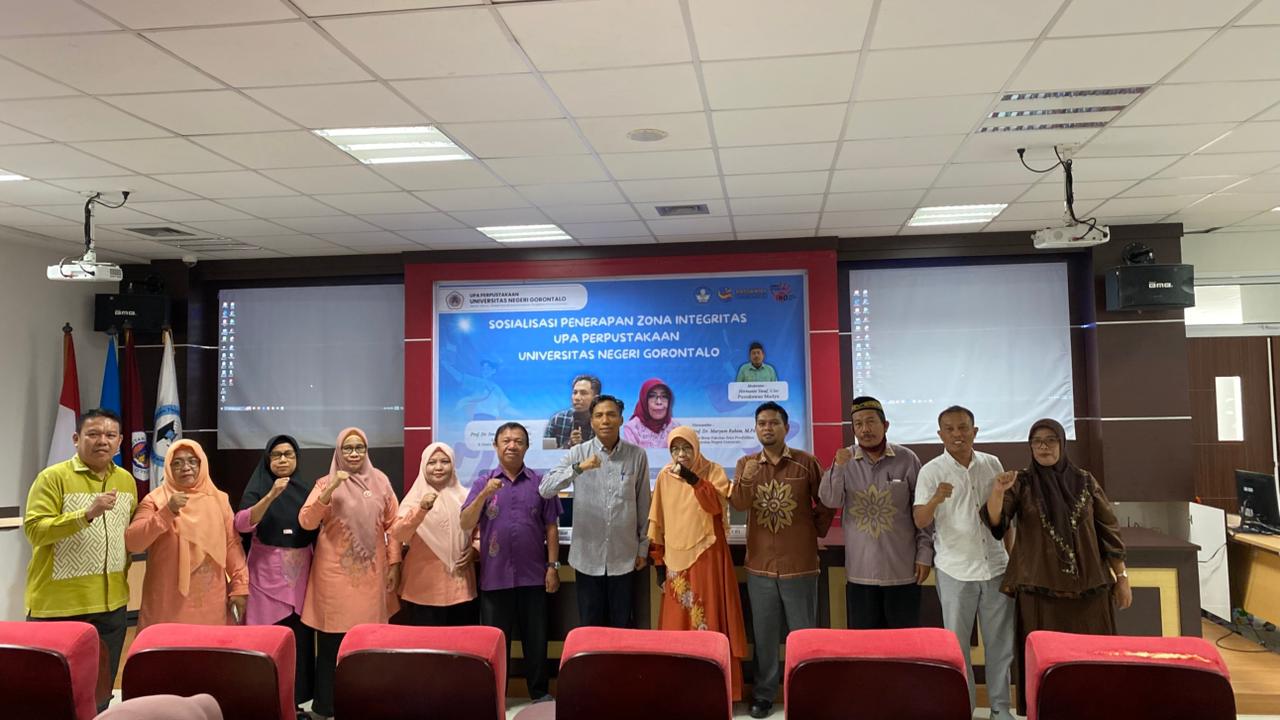 Perkuat Budaya Kerja Bersih, UPA Perpustakaan UNG Mantapkan Langkah Menuju Zona Integritas