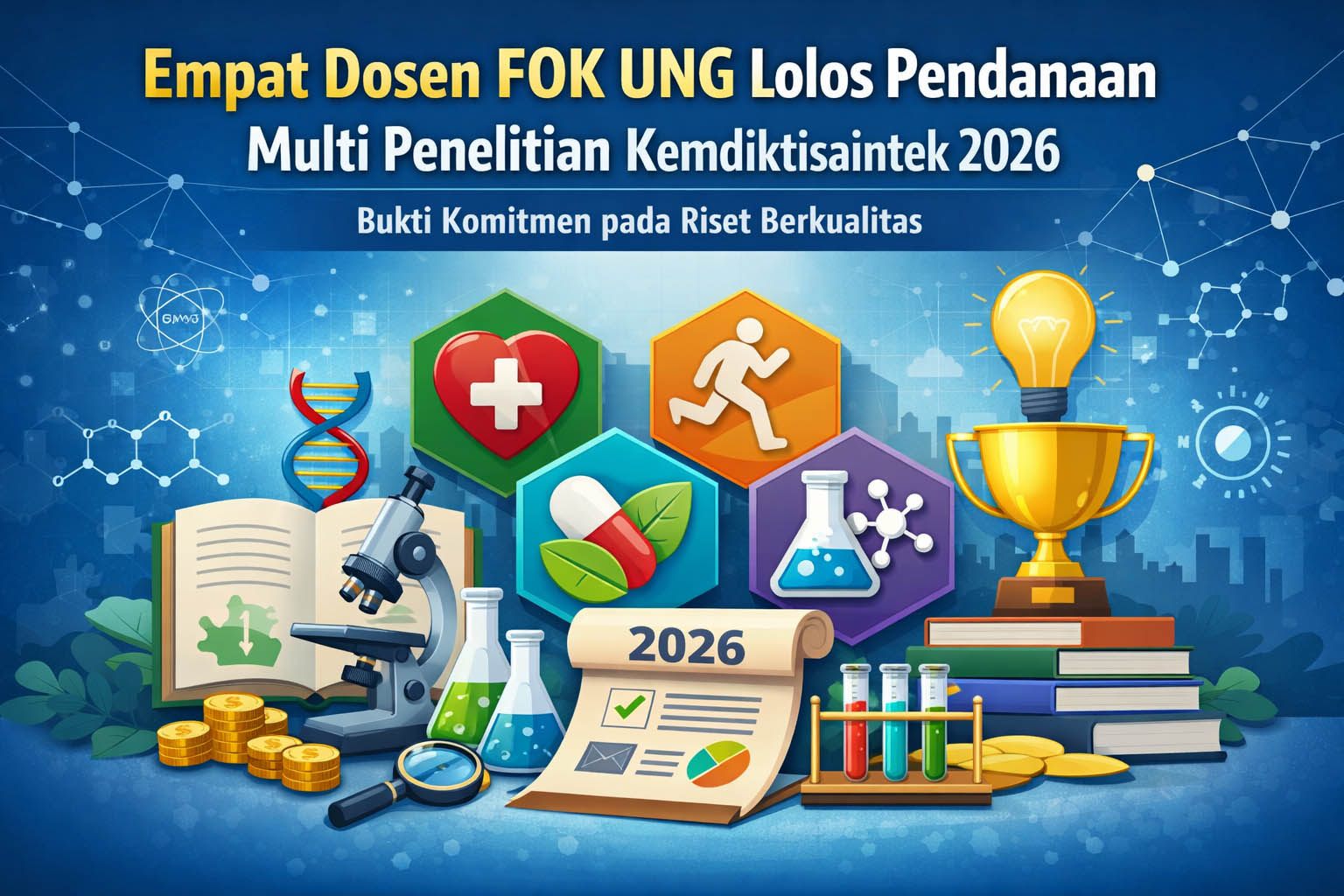 Empat Dosen FOK Peroleh Pendanaan Multi-Penelitian Kemdiktisaintek 2026