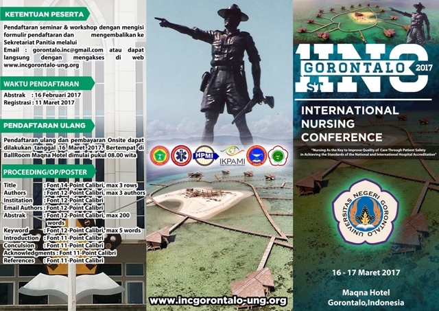 The 1st Gorontalo International Nursing Conference