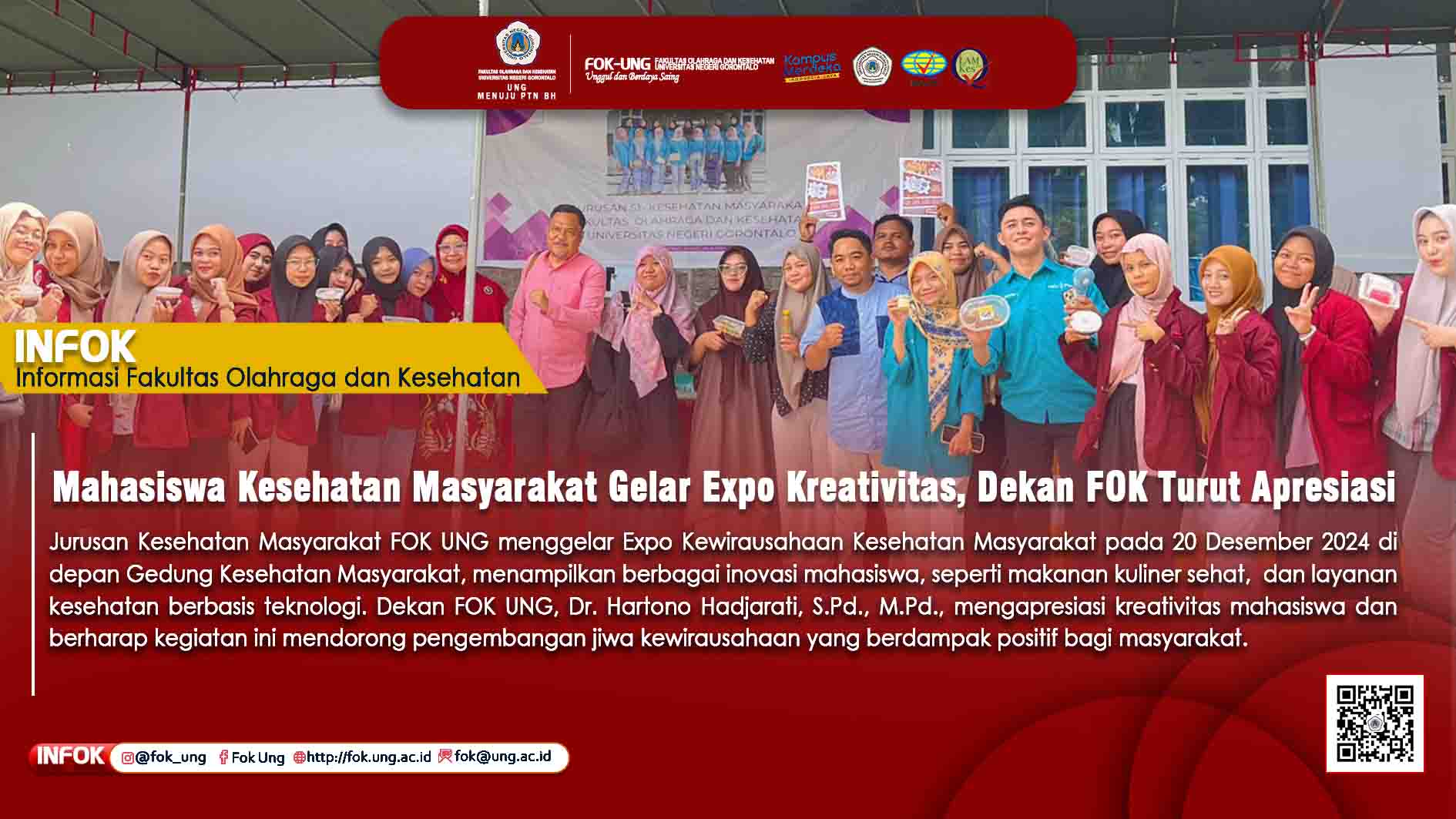 Mahasiswa Jurusan Kesehatan Masyarakat Gelar Expo Kreativitas