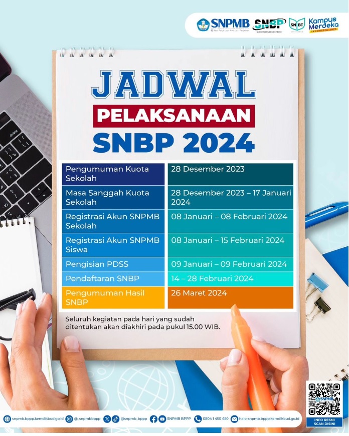 Jadwal Pelaksanaan Seleksi Nasional Berdasarkan Prestasi SNPMB 2024