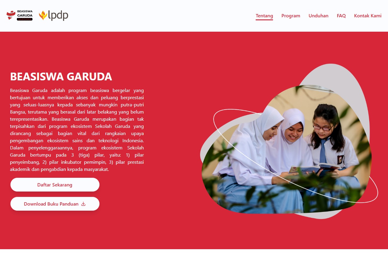 Pendaftaran Beasiswa Garuda Gelombang I