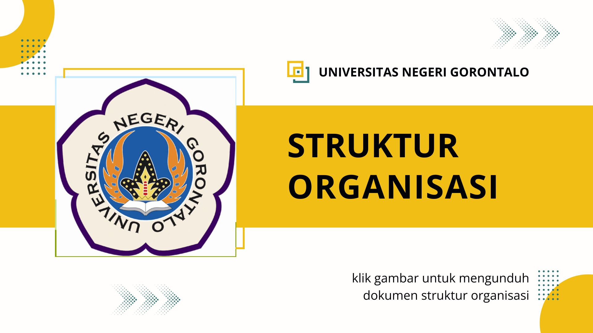 Struktur Organisasi Universitas Negeri Gorontalo