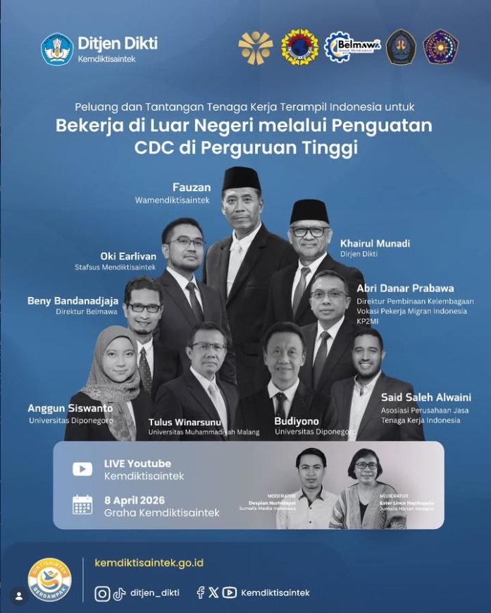 Webinar: Peluang, Tantangan, Serta Strategi dalam Mencetak Tenaga Kerja Terampil Indonesia yang Kompetitif di Pasar Internasional