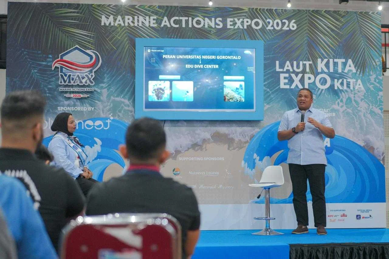 Tampil di Balai Sarbini, Rektor UNG Pamerkan "Harta Karun" Teluk Tomini di Marine Action Expo 2026