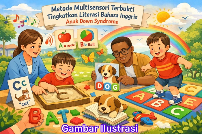 Belajar Tanpa Batas, Metode Multisensori Terbukti Tingkatkan Literasi Bahasa Inggris Anak Down Syndrome