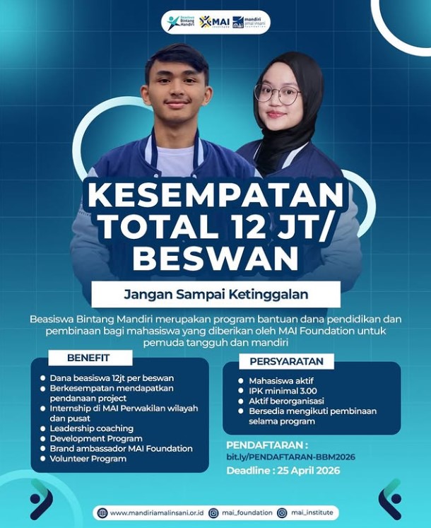 Beasiswa Bintang Mandiri 2026
