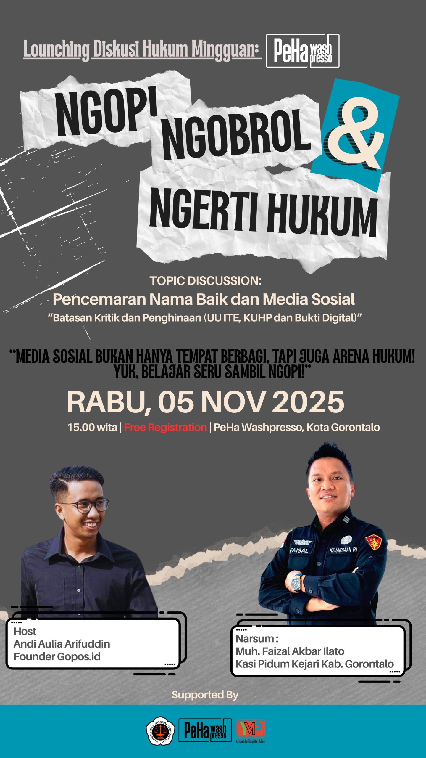 Lounching Diskusi Hukum Mingguan
