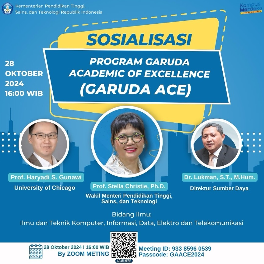 Sosialisasi Program Garuda Academic of Excellence (GARUDA ACE)