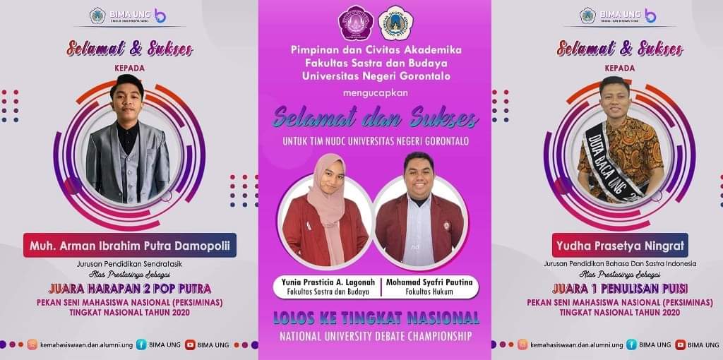 Tiga Prestasi Tingkat Nasional Dipersembahkan Mahasiswa FSB untuk UNG