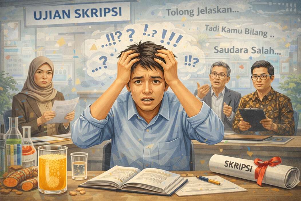Mengapa Mahasiswa Sering Blank Saat Ujian Skripsi? Ini Penjelasan Psikolinguistiknya