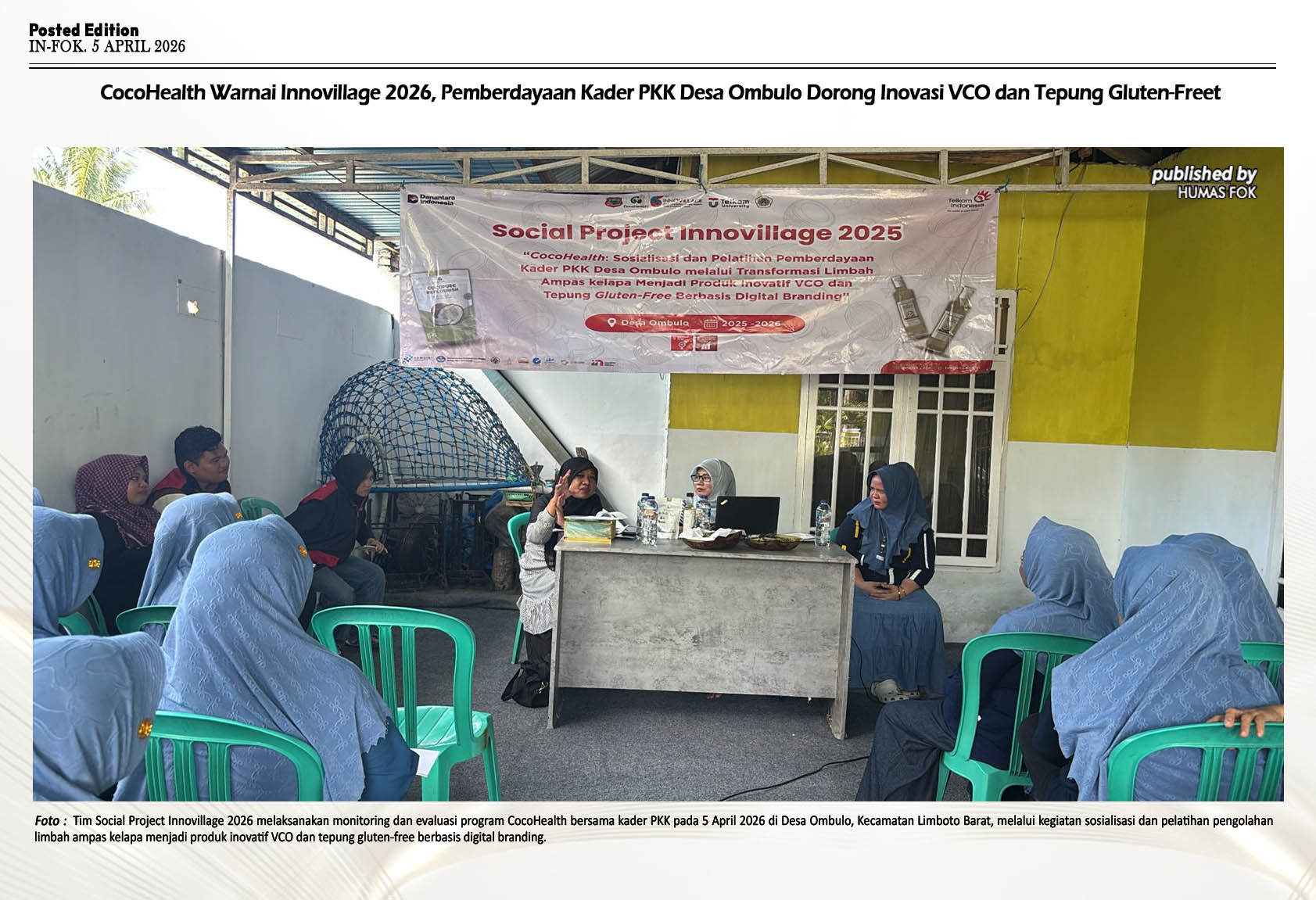 Dari Limbah Menjadi Rupiah: Proyek 'CocoHealth' Berdayakan PKK Desa Ombulo Lewat Inovasi & Digital Branding