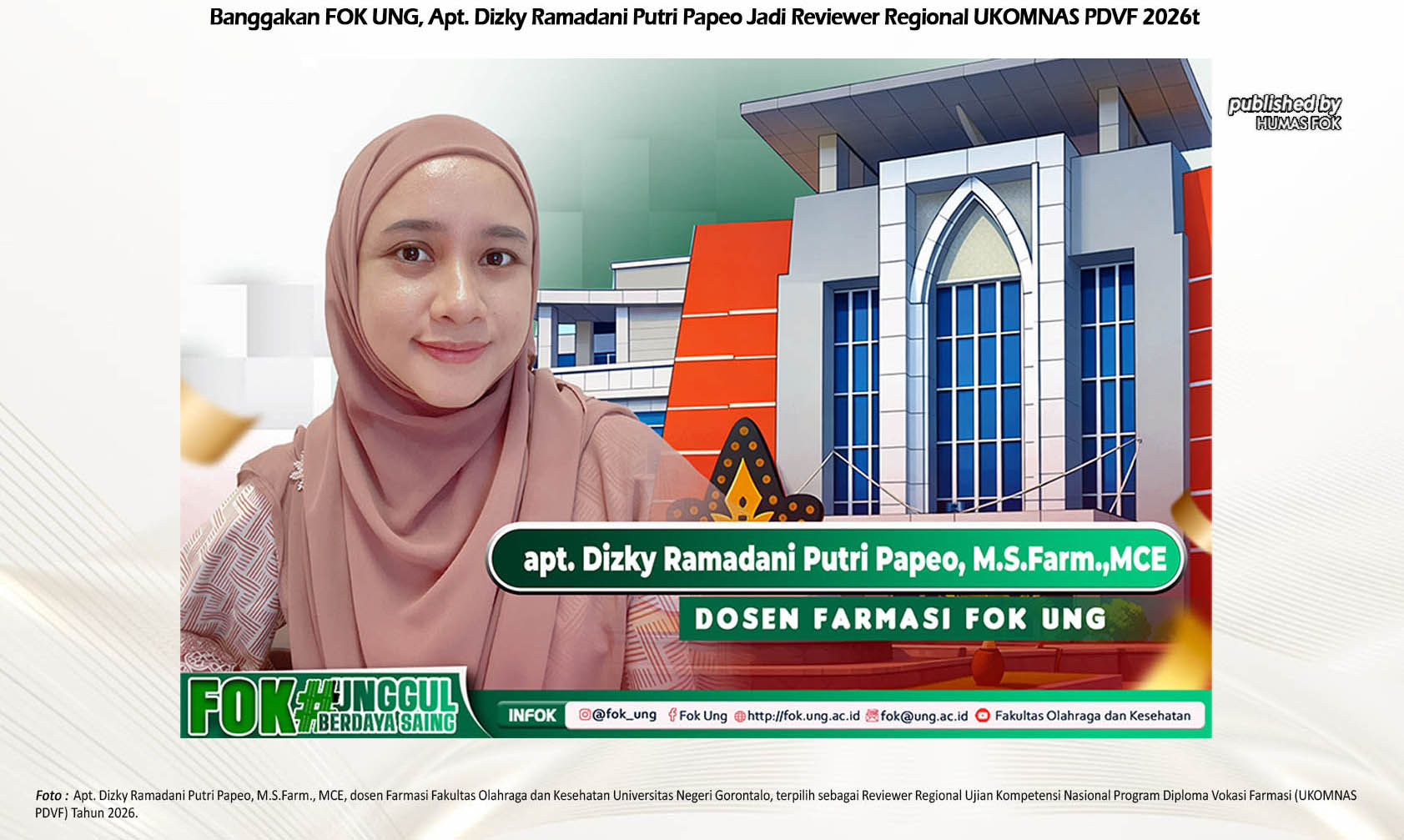 Pengakuan di Tingkat Nasional, Dosen Fakultas Olahraga dan Kesehatan Terpilih Jadi Reviewer UKOMNAS PDVF 2026