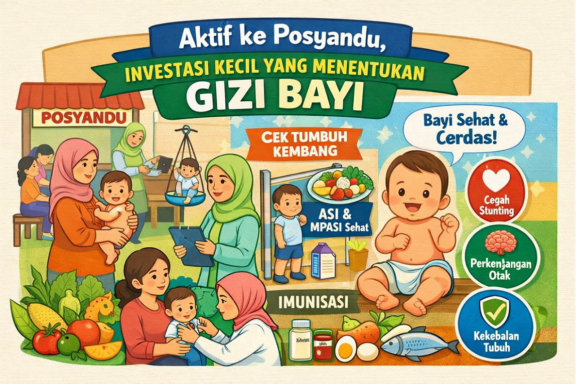 Investasi Kecil Dampak Besar, Langkah Kaki Ibu ke Posyandu Bisa Menentukan Masa Depan Bayi