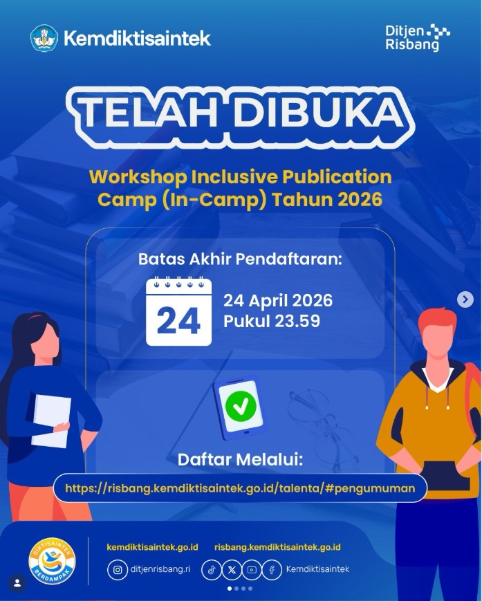 Pendaftaran Inclusive Publication Camp Resmi Dibuka