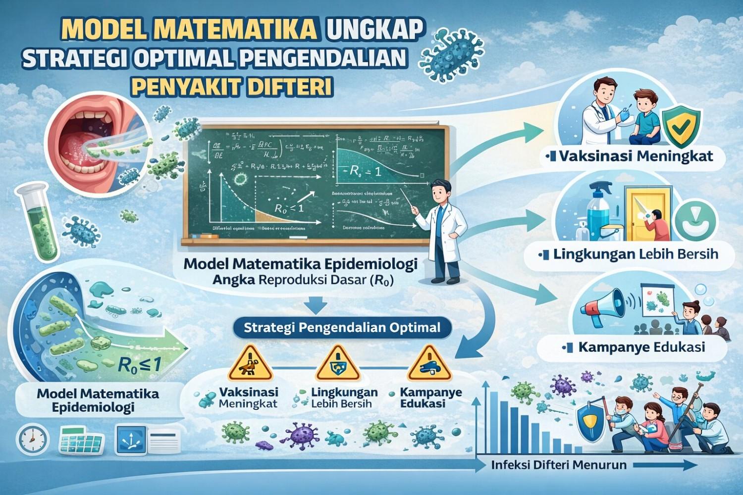 Model Matematika Ungkap Strategi Optimal Pengendalian Penyakit Difteri