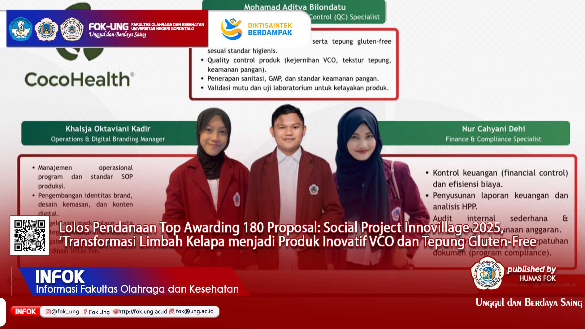 Ubah Limbah Jadi Rupiah: Mahasiswa FOK UNG Lolos Pendanaan Nasional ...