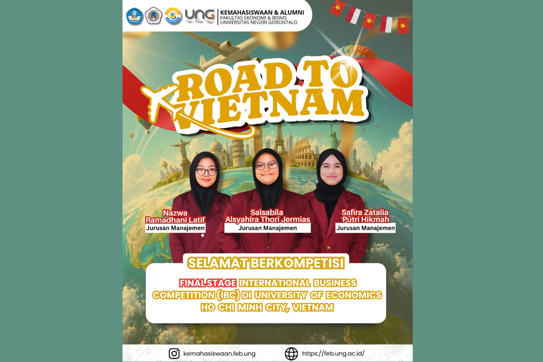 Road to Vietnam, Tiga Mahasiswa Manajemen Siap Ukir Prestasi pada International Business Competition 2026