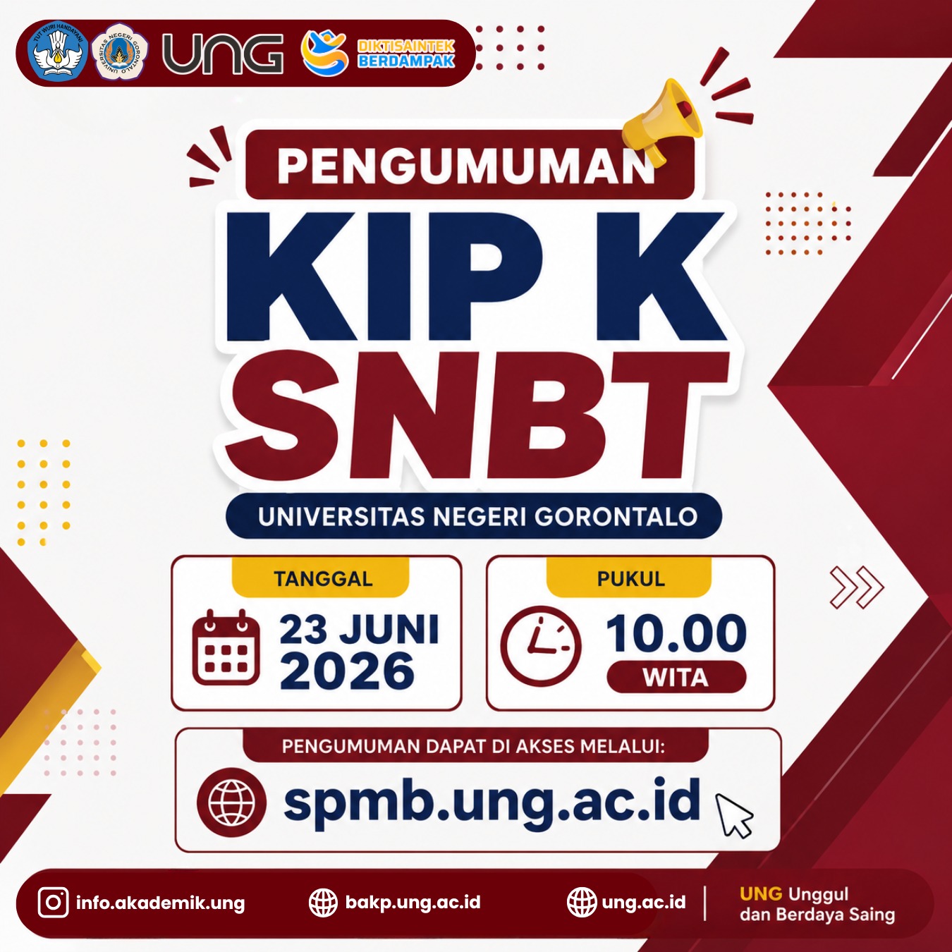 Pengumuman Penerima KIP-K SNBT Universitas Negeri Gorontalo 2026