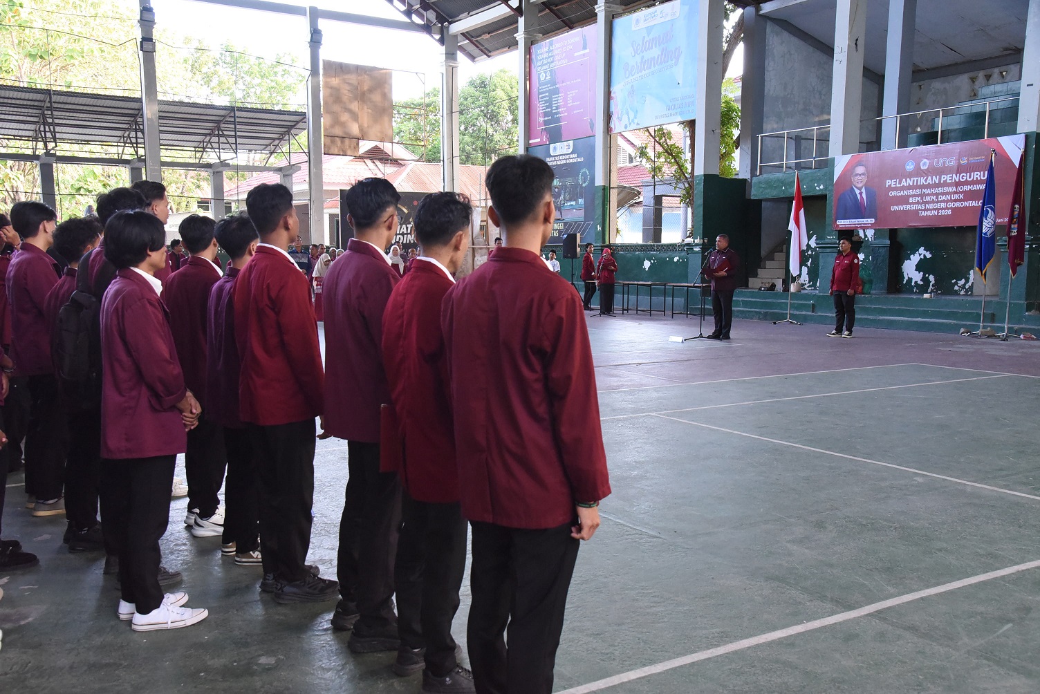 Resmi Dilantik Rektor, Pengurus Ormawa UNG 2026 Diminta Menjalankan Amanah Dengan Sepenuh Hati