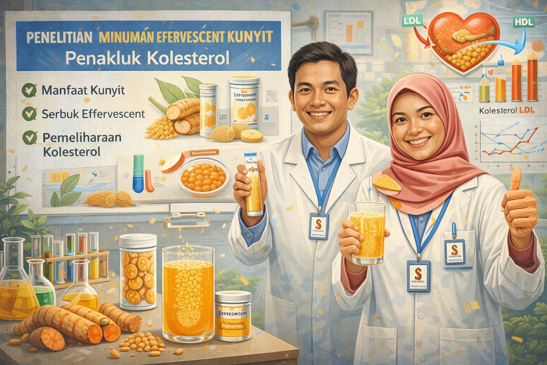 Peneliti UNG Sulap Kunyit Jadi Minuman Effervescent Penakluk Kolesterol