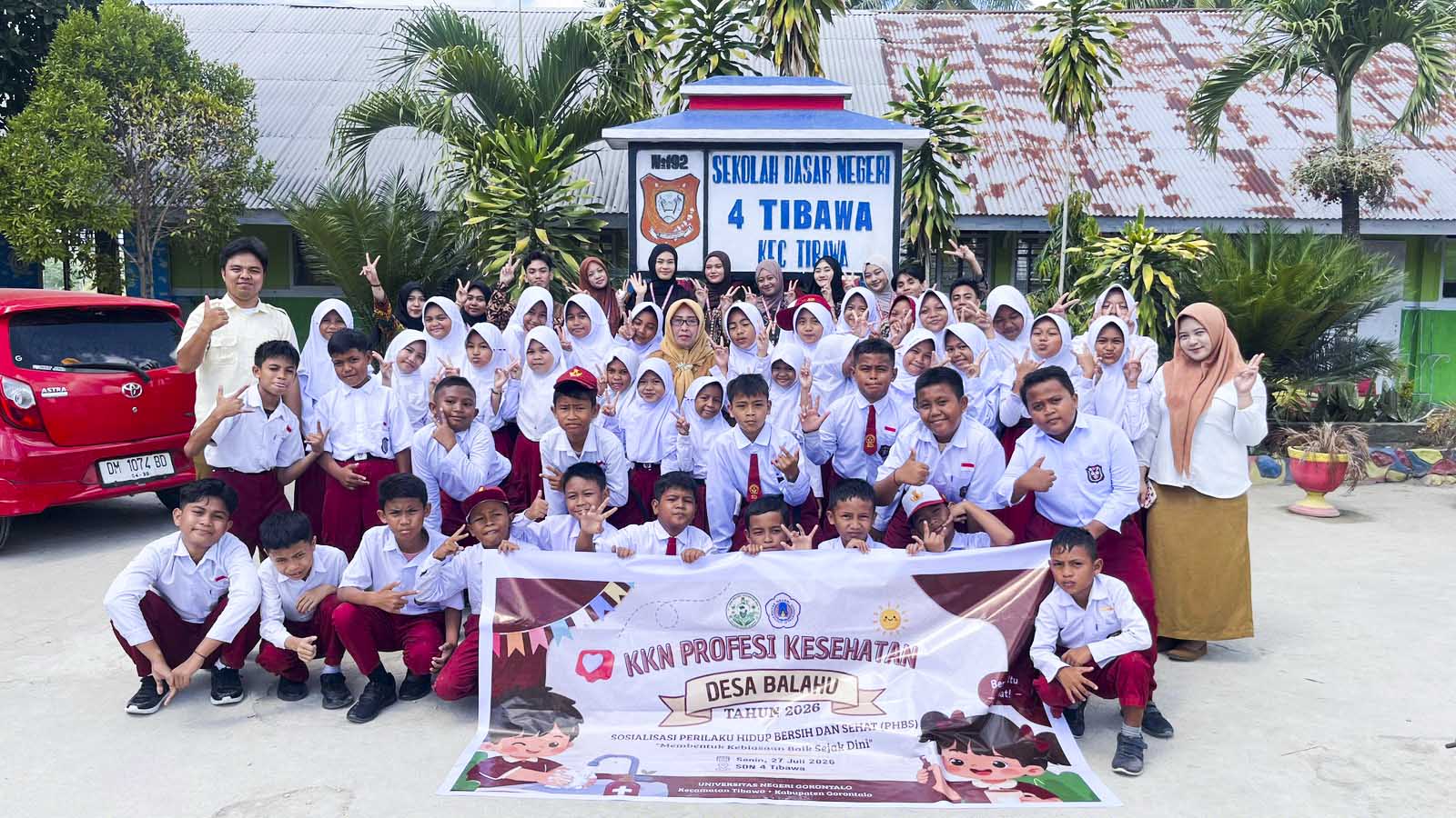 Tanamkan Gaya Hidup Sehat Sejak Dini, Mahasiswa KKN-PK UNG Edukasi PHBS untuk Siswa Sekolah Dasar