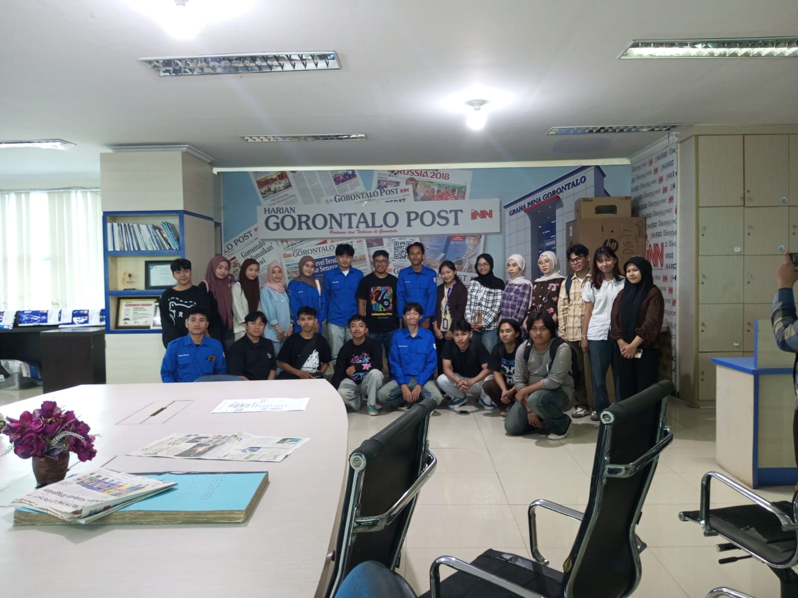 HMJ Ilmu Komunikasi UNG Kunjungi Gorontalo Post, Pelajari Sejarah dan Perkembangan Media Lokal