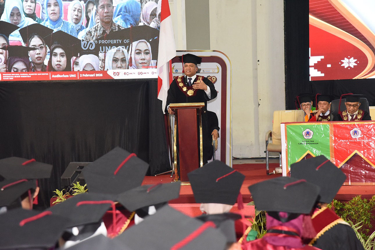 Pelaksanaan Wisuda Ke-62 Universitas Negeri Gorontalo