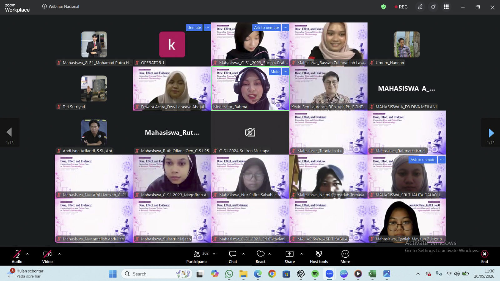 Webinar Nasional Farmasi FOK UNG Kupas Obat dan Racun dalam Perspektif Farmakologi Forensik