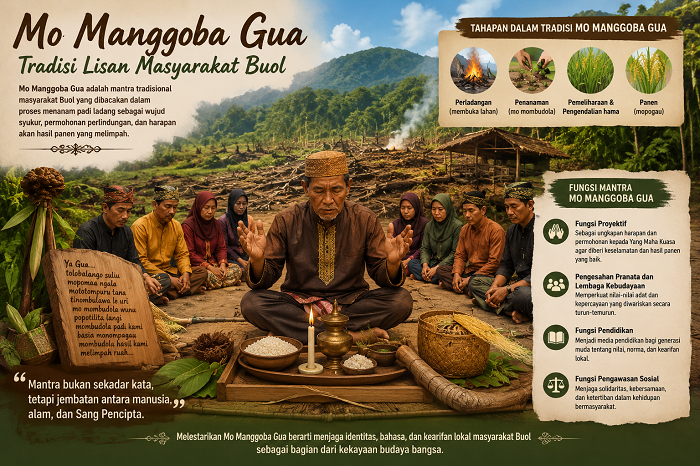 Menjaga Warisan Leluhur Lewat Sastra Lisan, Mahasiswa FSB UNG Teliti Mantra Tradisional Mo Manggoba Gua Masyarakat Buol