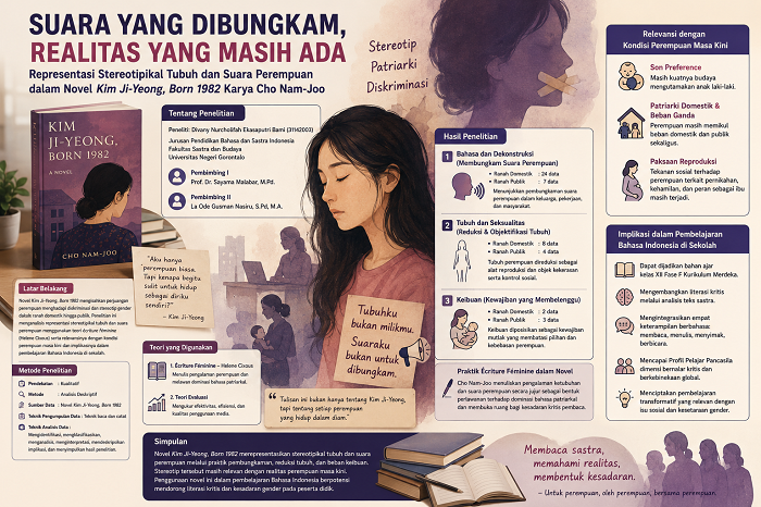 Ketika Suara Perempuan Dibungkam, Kajian Mahasiswa UNG terhadap Novel Kim Ji-Yeong