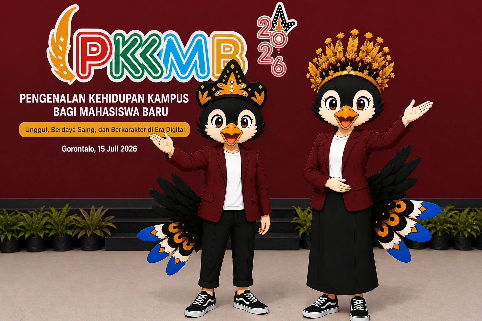PKKMB UNG 2026 Resmi Perkenalkan Logo dan Maskot, Simbol Semangat Kampus Kerakyatan yang Berdampak