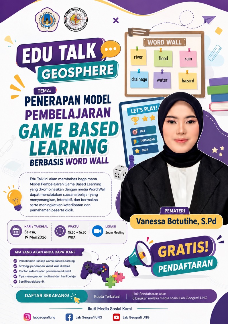 Webinar EDU-TALK GEO: Bahas Penerapan Game Based Learning Berbasis Wordwall dalam Pembelajaran