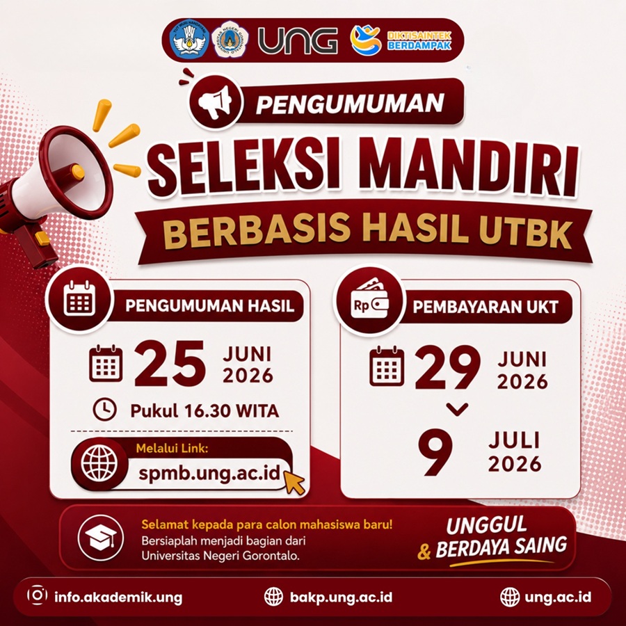 Pengumuman Hasil Seleksi Mandiri Berbasis UTBK 2026