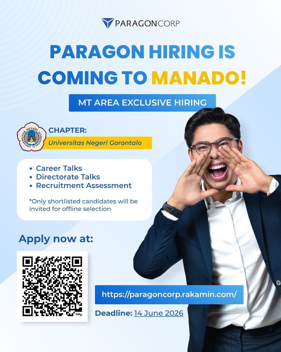 Program Management Trainee, ParagonCorp Buka Peluang Karier bagi Mahasiswa Tingkat Akhir dan Alumni UNG