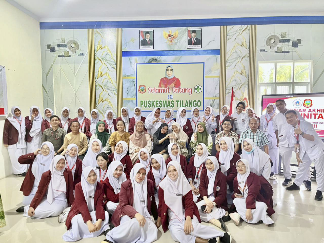 Seminar Akhir KKG di Puskesmas Tilango, Mahasiswa Profesi Ners Paparkan Hasil Praktik Keperawatan Komunitas